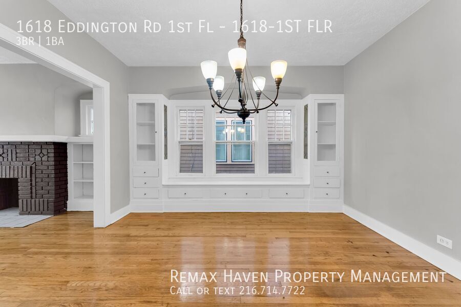 1618 Eddington Rd | DN (1st FLR), Cleveland Heights - Spacious 3-bed 1-bath multi-family home! property image
