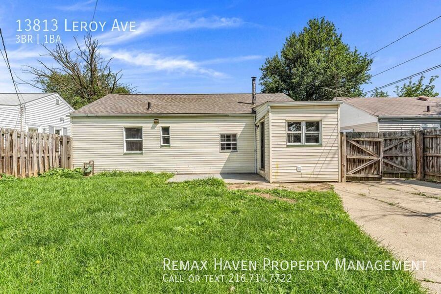13813 Leroy Ave. Cleveland, OH  - Spacious 3 bed 1 bath home! property image