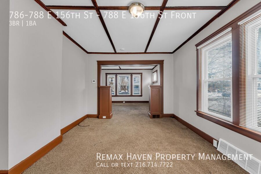 788 E 156th St | Front, Cleveland - Spacious 3-bed 1-bath multi-family home! property image