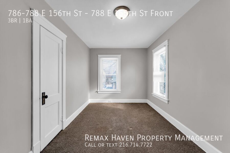788 E 156th St | Front, Cleveland - Spacious 3-bed 1-bath multi-family home! property image