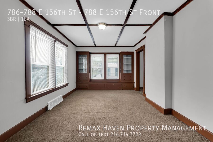 788 E 156th St | Front, Cleveland - Spacious 3-bed 1-bath multi-family home! property image