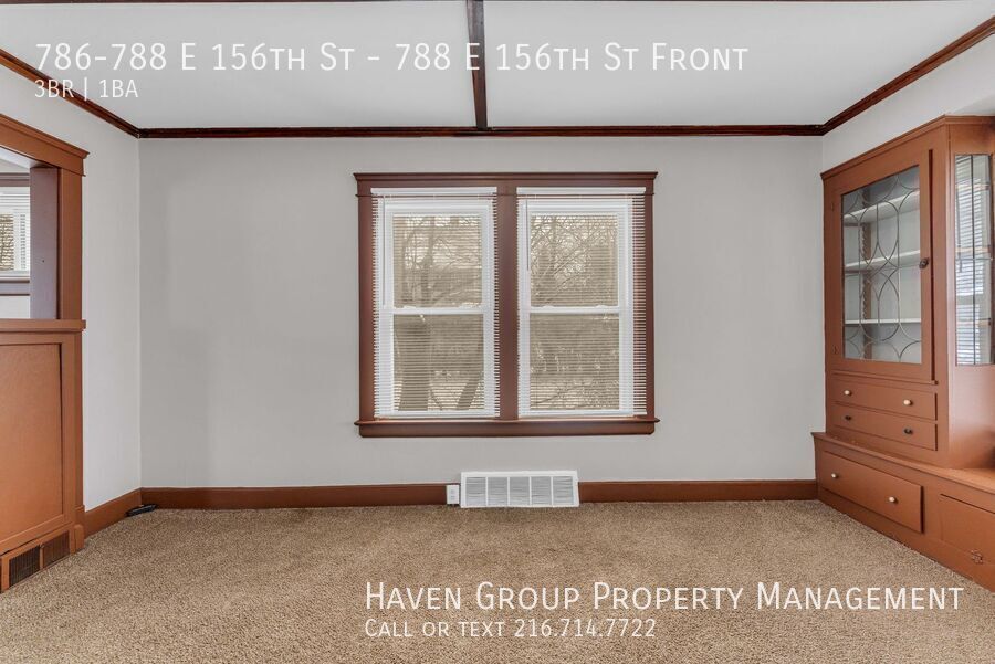 788 E 156th St | Front, Cleveland - Spacious 3-bed 1-bath multi-family home! property image