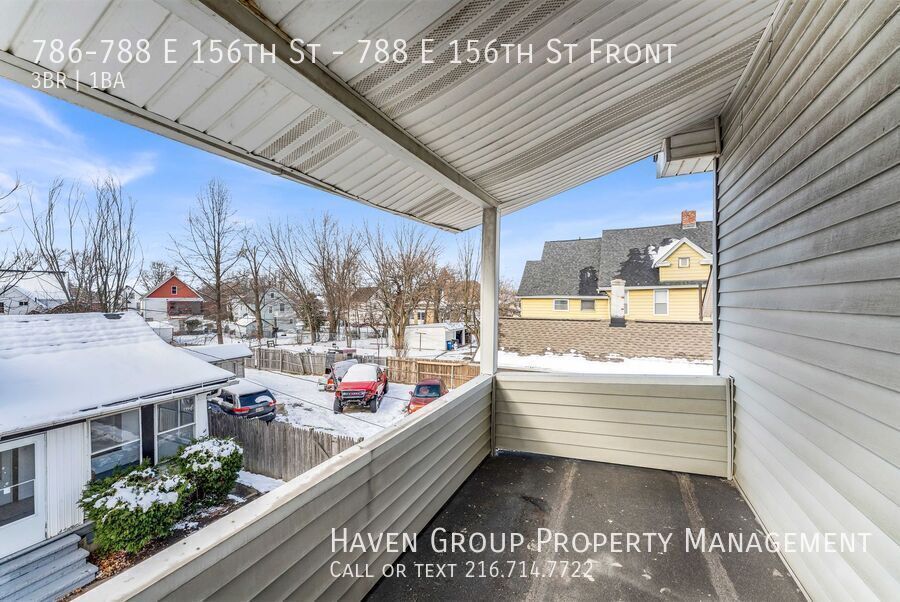 788 E 156th St | Front, Cleveland - Spacious 3-bed 1-bath multi-family home! property image