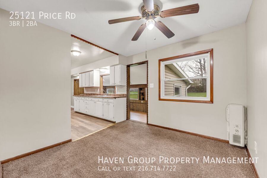25121 Price Rd, Bedford Heights - Welcome to this spacious 3-bed 1.5-bath single-family home!  property image