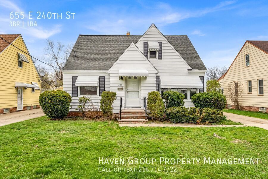 Welcome to 655 E 240th St, Euclid, OH 44123 - a well-maintained 3 - bed, 1 -bath single-family home offering comfort, space, and everyday convenience. property image