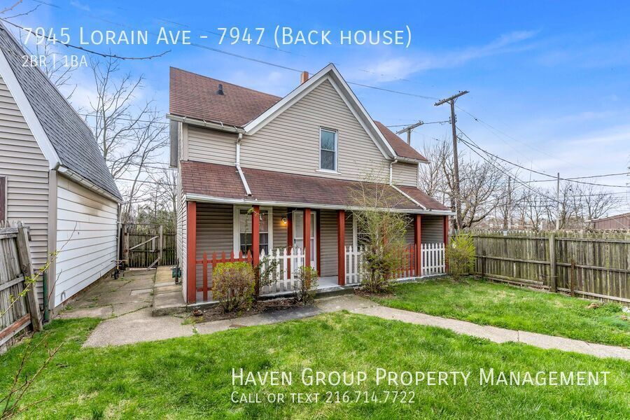 7945 (7947) Lorain Ave | Back House, Cleveland, Ohio, 44102 - Spacious 2-bed 1-bath multi-family home! property image