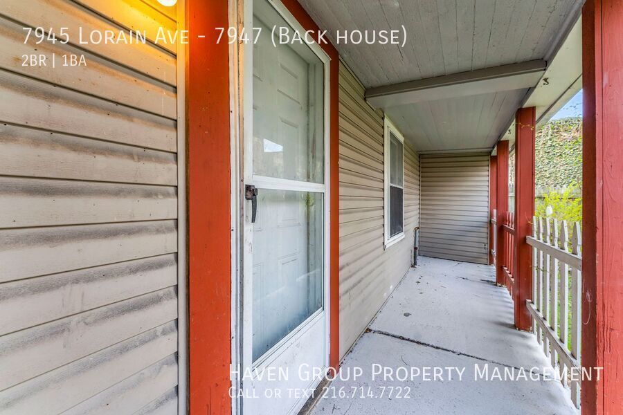 7945 (7947) Lorain Ave | Back House, Cleveland, Ohio, 44102 - Spacious 2-bed 1-bath multi-family home! property image