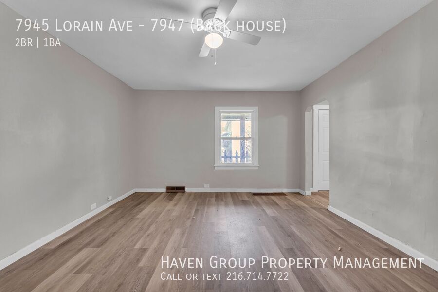 7945 (7947) Lorain Ave | Back House, Cleveland, Ohio, 44102 - Spacious 2-bed 1-bath multi-family home! property image