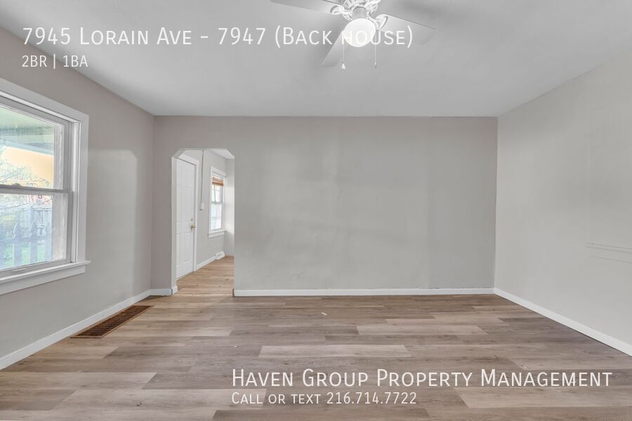 7945 (7947) Lorain Ave | Back House, Cleveland, Ohio, 44102 - Spacious 2-bed 1-bath multi-family home! property image