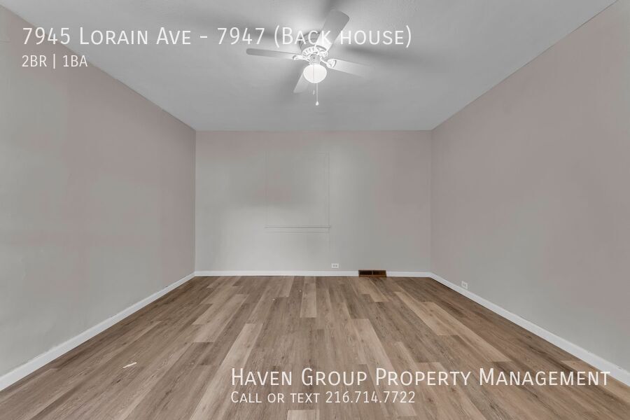 7945 (7947) Lorain Ave | Back House, Cleveland, Ohio, 44102 - Spacious 2-bed 1-bath multi-family home! property image