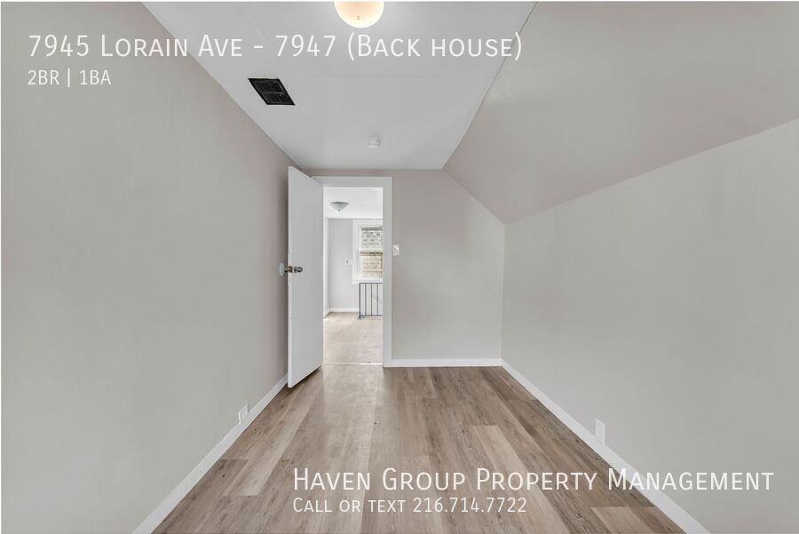 7945 (7947) Lorain Ave | Back House, Cleveland, Ohio, 44102 - Spacious 2-bed 1-bath multi-family home! property image