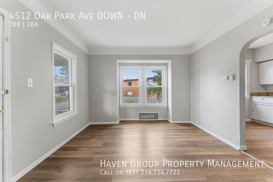 4512 Oak Park Ave| DN, Cleveland, Ohio, 44109 - Spacious 2-bed 1-bath multi-family home! property image