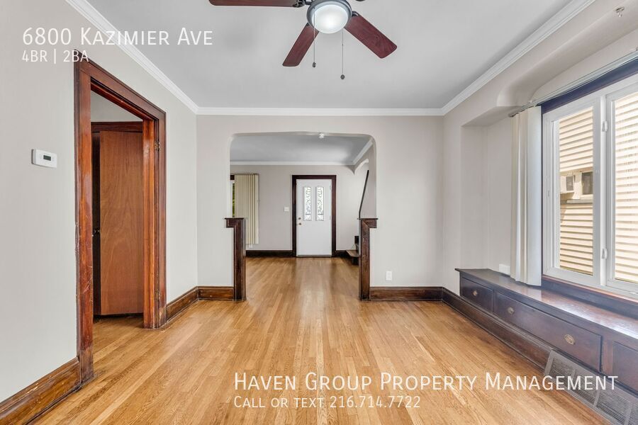 6800 Kazimier Ave, Cleveland, Ohio, 44105- Spacious 4-bed 2-bath single-family home! property image