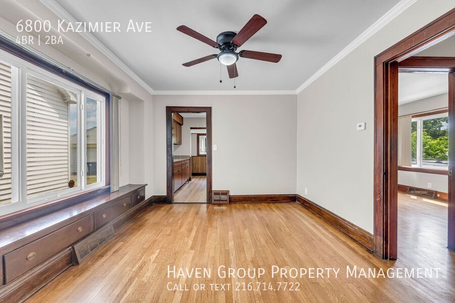 6800 Kazimier Ave, Cleveland, Ohio, 44105- Spacious 4-bed 2-bath single-family home! property image