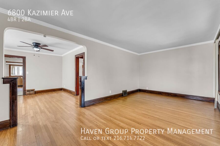 6800 Kazimier Ave, Cleveland, Ohio, 44105- Spacious 4-bed 2-bath single-family home! property image