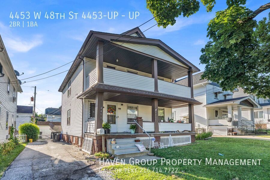4453 W 48th St | UP, Cleveland, Ohio, 44144 - Spacious 2-bed 1-bath multi-family home! property image