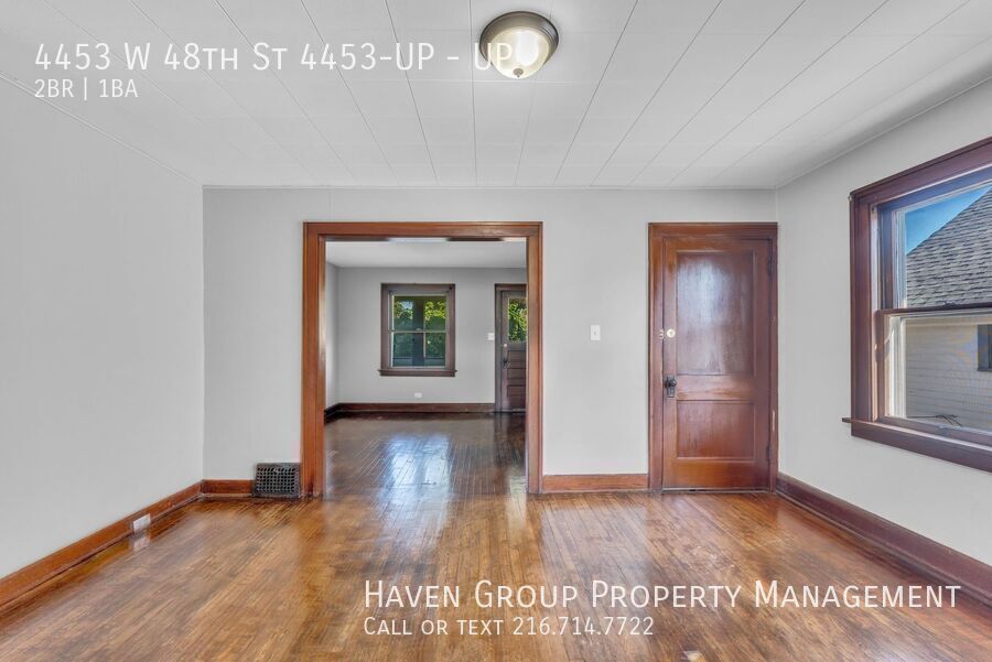 4453 W 48th St | UP, Cleveland, Ohio, 44144 - Spacious 2-bed 1-bath multi-family home! property image