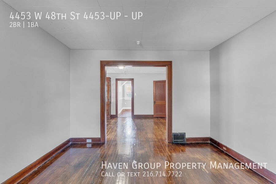 4453 W 48th St | UP, Cleveland, Ohio, 44144 - Spacious 2-bed 1-bath multi-family home! property image