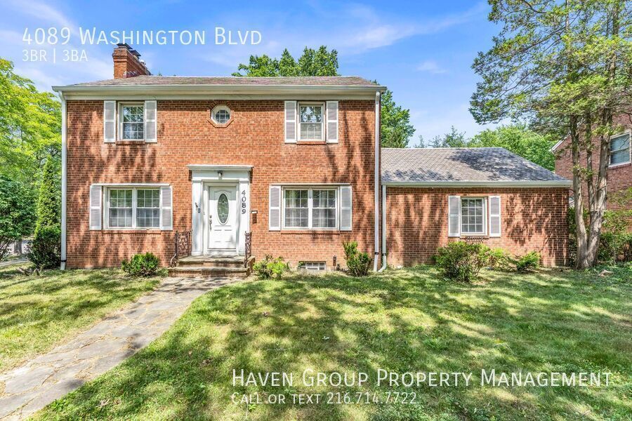 4089 Washington Blvd, University Hts, OH 44118- Spacious 3-bed 2.5-bath single-family home! property image