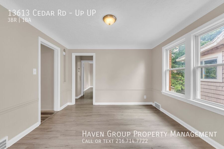13613 Cedar Rd | UP, University Heights, OH 44118- Spacious 3-bed 1-bath multi-family home! property image