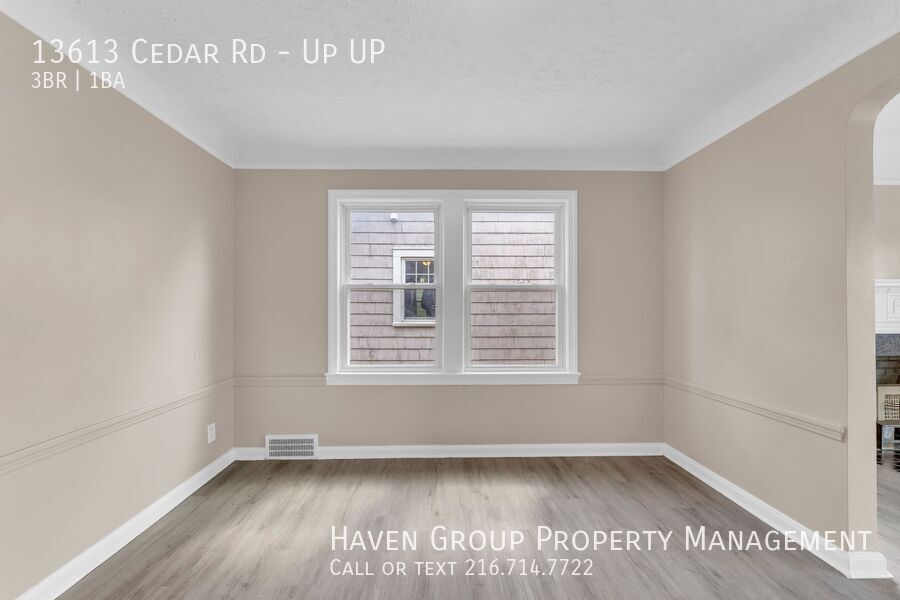 13613 Cedar Rd | UP, University Heights, OH 44118- Spacious 3-bed 1-bath multi-family home! property image