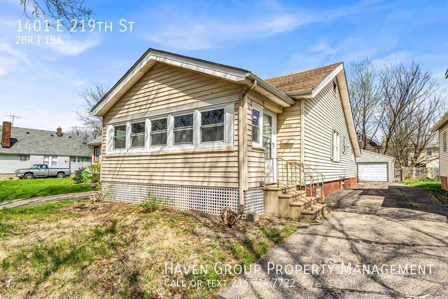 1401 E 219th St, Euclid, OH 44117- Spacious 2-bed 1-bath single-family home!  property image