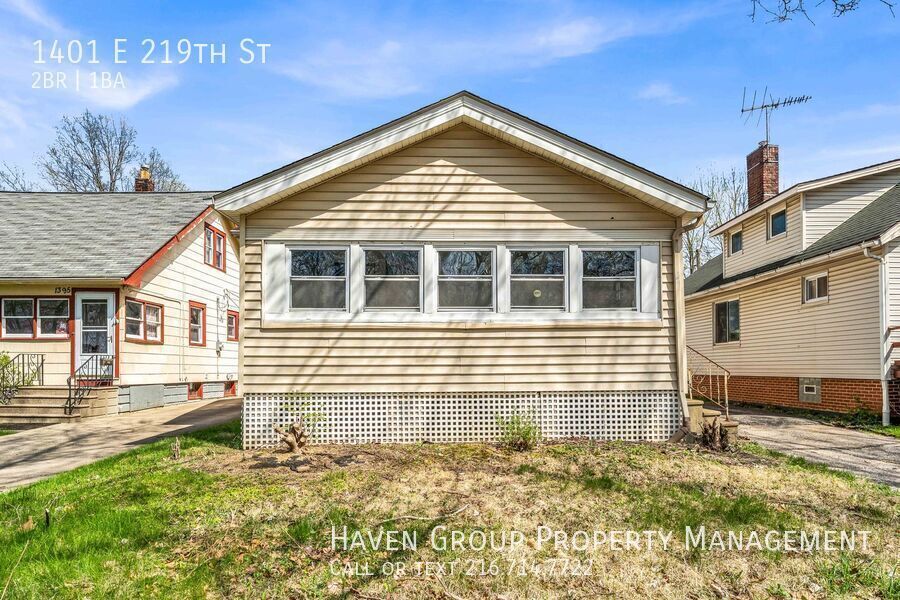 1401 E 219th St, Euclid, OH 44117- Spacious 2-bed 1-bath single-family home!  property image