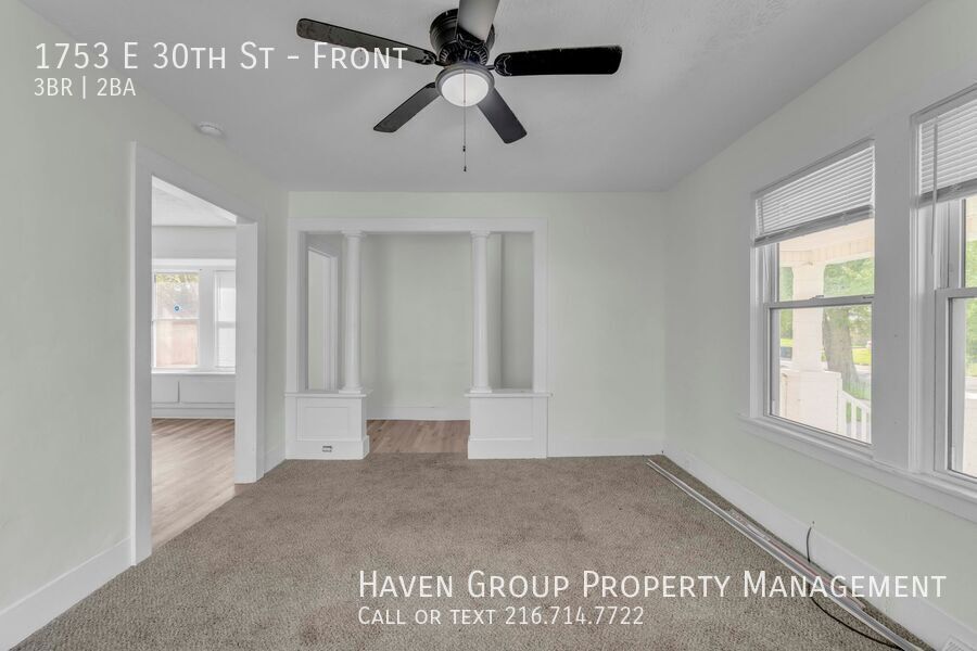 1753 E 30th St | Front, Lorain, OH 44055 - Spacious 3-bed 1.5-bath multi-family home! property image