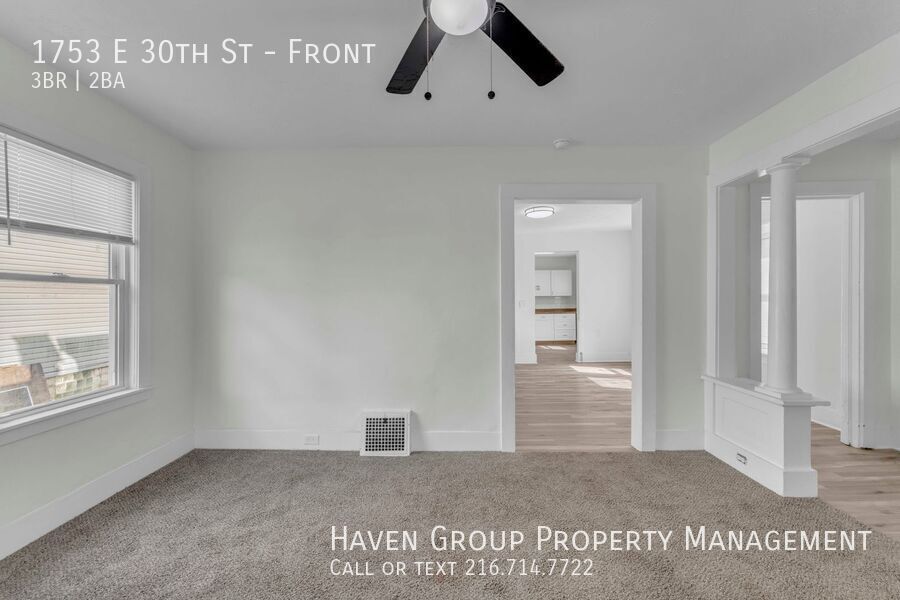 1753 E 30th St | Front, Lorain, OH 44055 - Spacious 3-bed 1.5-bath multi-family home! property image
