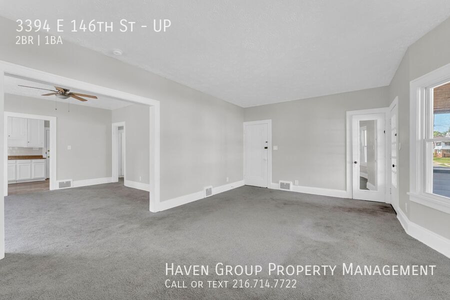3394 E 146th St | UP, Cleveland, OH 44120 - Spacious 2-bed 1-bath multi-family home! property image