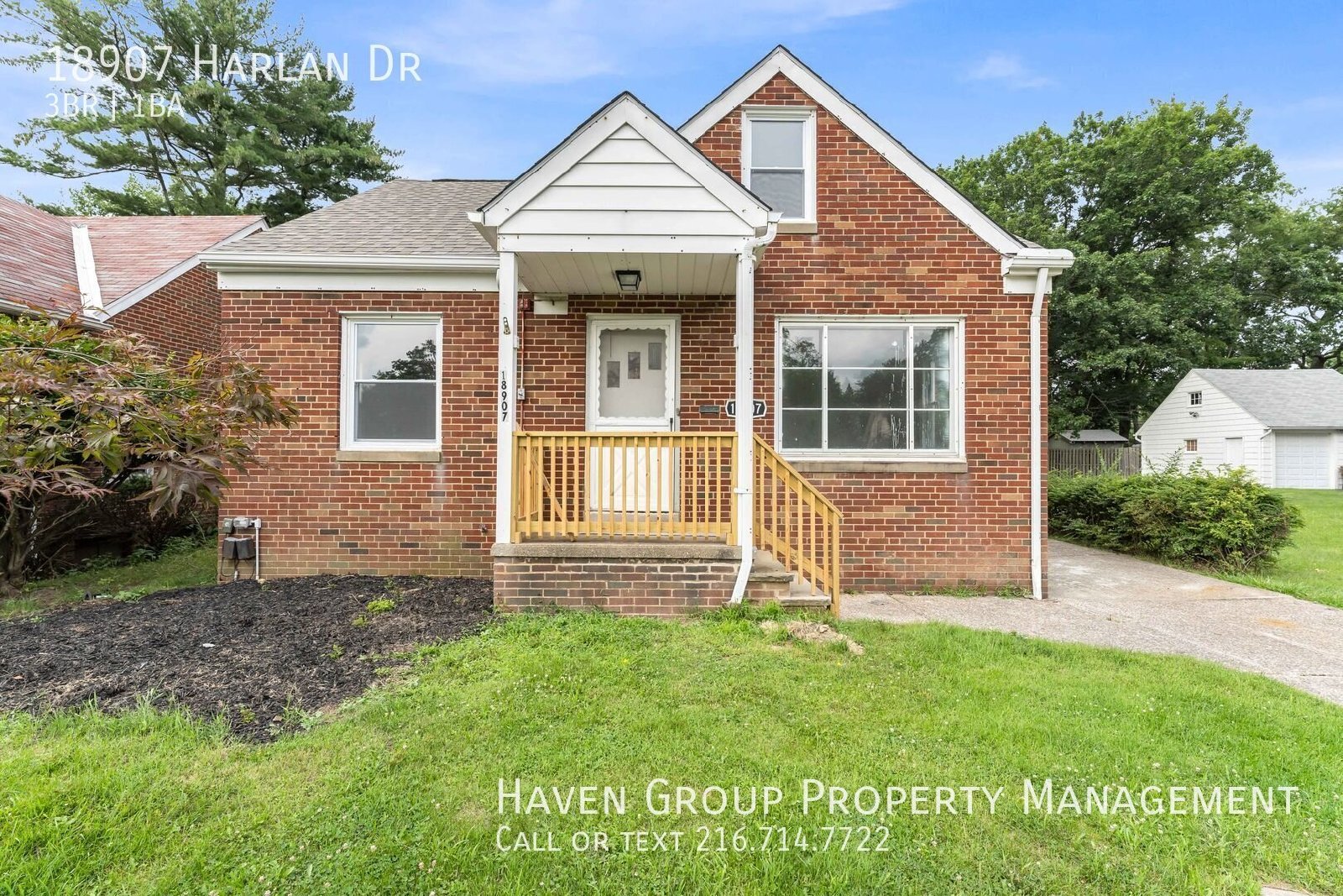 18907 Harlan Dr, Maple Heights, OH 44137- Spacious 3-bed 1-bath single-family home!  property image