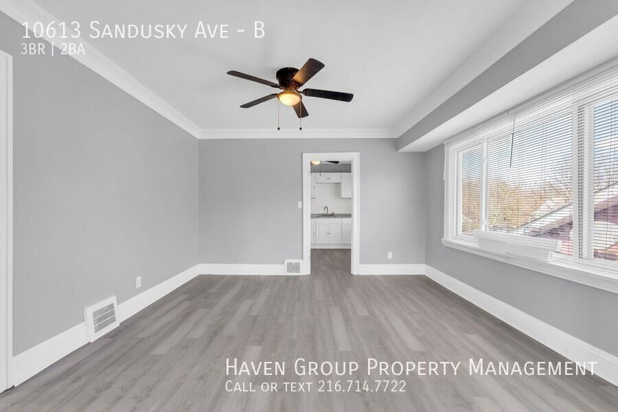 Now Leasing: 10613 Sandusky Ave, Unit B, Cleveland, OH 44105 | 3BR/2BA with Private Loft Suite & 2-Car Garage. property image