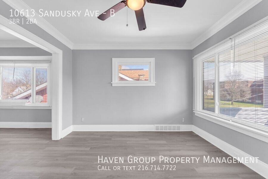 Now Leasing: 10613 Sandusky Ave, Unit B, Cleveland, OH 44105 | 3BR/2BA with Private Loft Suite & 2-Car Garage. property image