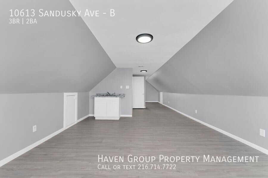 Now Leasing: 10613 Sandusky Ave, Unit B, Cleveland, OH 44105 | 3BR/2BA with Private Loft Suite & 2-Car Garage. property image