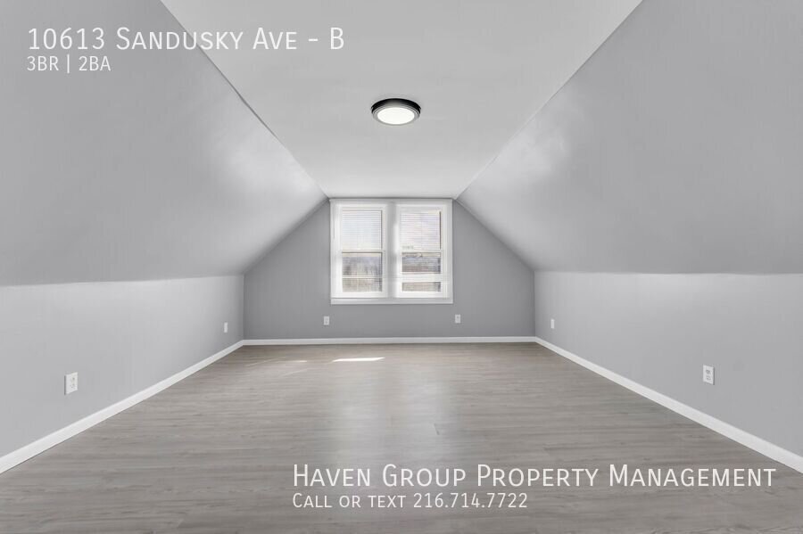 Now Leasing: 10613 Sandusky Ave, Unit B, Cleveland, OH 44105 | 3BR/2BA with Private Loft Suite & 2-Car Garage. property image