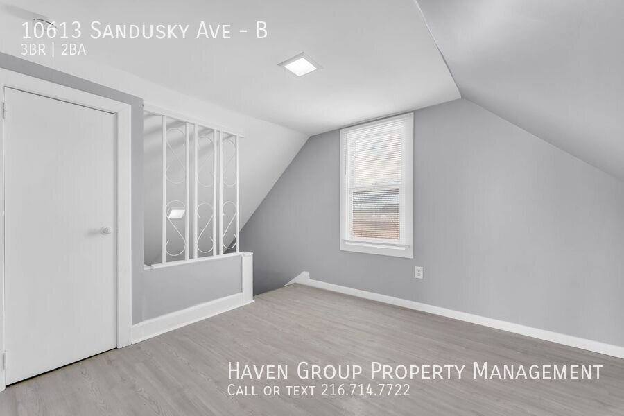 Now Leasing: 10613 Sandusky Ave, Unit B, Cleveland, OH 44105 | 3BR/2BA with Private Loft Suite & 2-Car Garage. property image