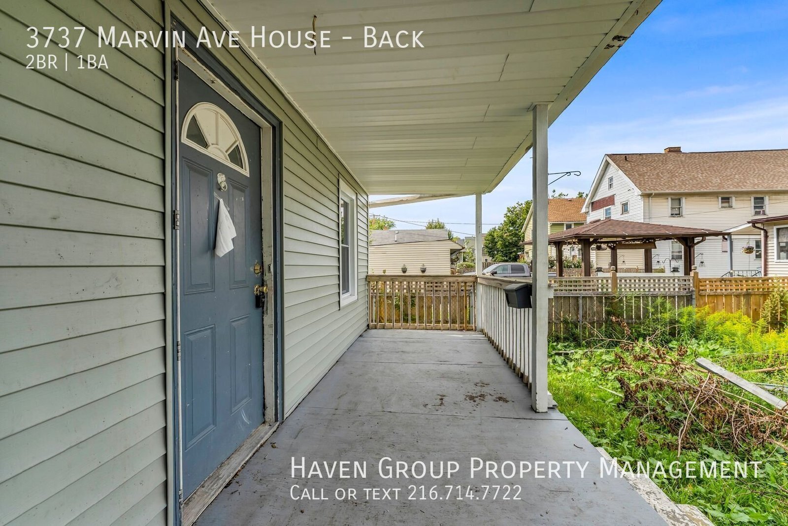 3735 (3737) Marvin Ave | Back House, Cleveland, OH 44109 - Spacious 2-bed 1-bath multi-family property image