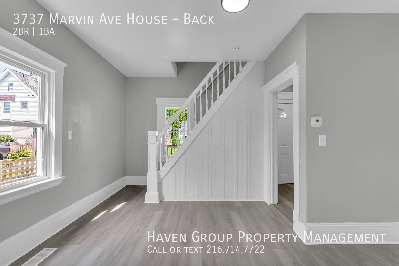 3735 (3737) Marvin Ave | Back House, Cleveland, OH 44109 - Spacious 2-bed 1-bath multi-family property image