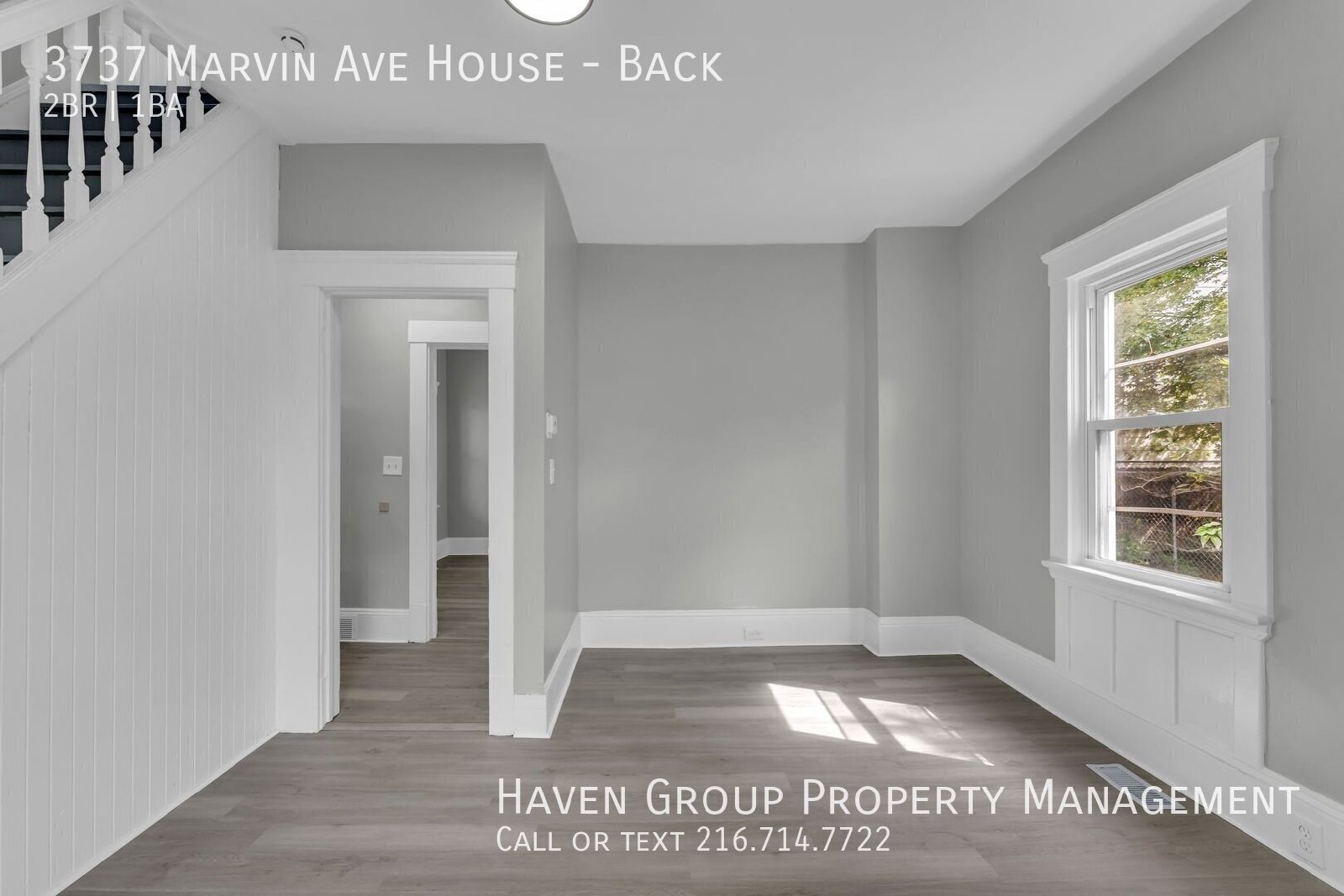 3735 (3737) Marvin Ave | Back House, Cleveland, OH 44109 - Spacious 2-bed 1-bath multi-family property image