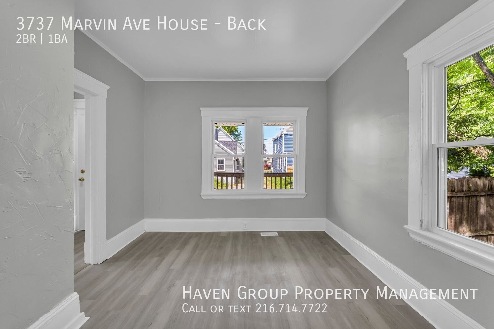 3735 (3737) Marvin Ave | Back House, Cleveland, OH 44109 - Spacious 2-bed 1-bath multi-family property image