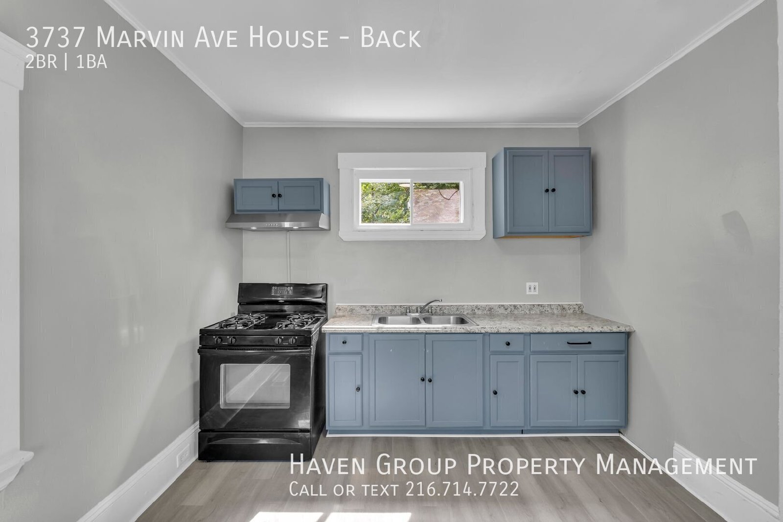 3735 (3737) Marvin Ave | Back House, Cleveland, OH 44109 - Spacious 2-bed 1-bath multi-family property image