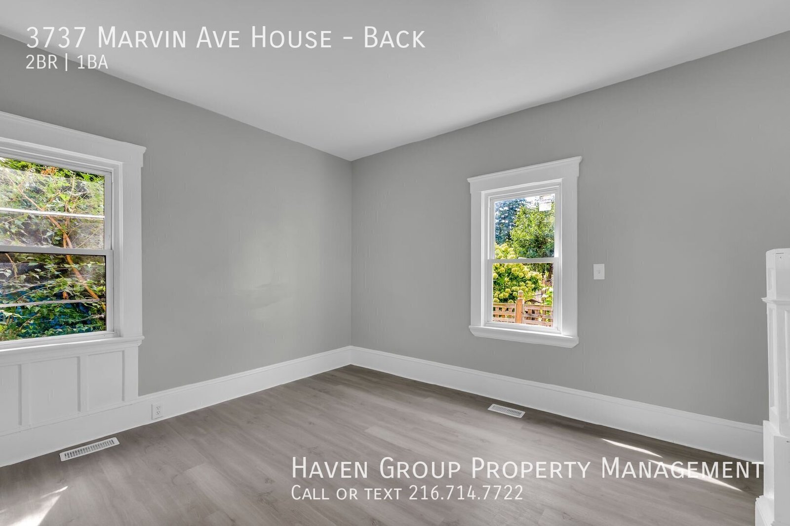 3735 (3737) Marvin Ave | Back House, Cleveland, OH 44109 - Spacious 2-bed 1-bath multi-family property image