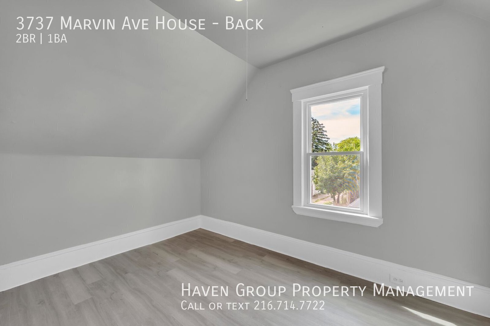 3735 (3737) Marvin Ave | Back House, Cleveland, OH 44109 - Spacious 2-bed 1-bath multi-family property image