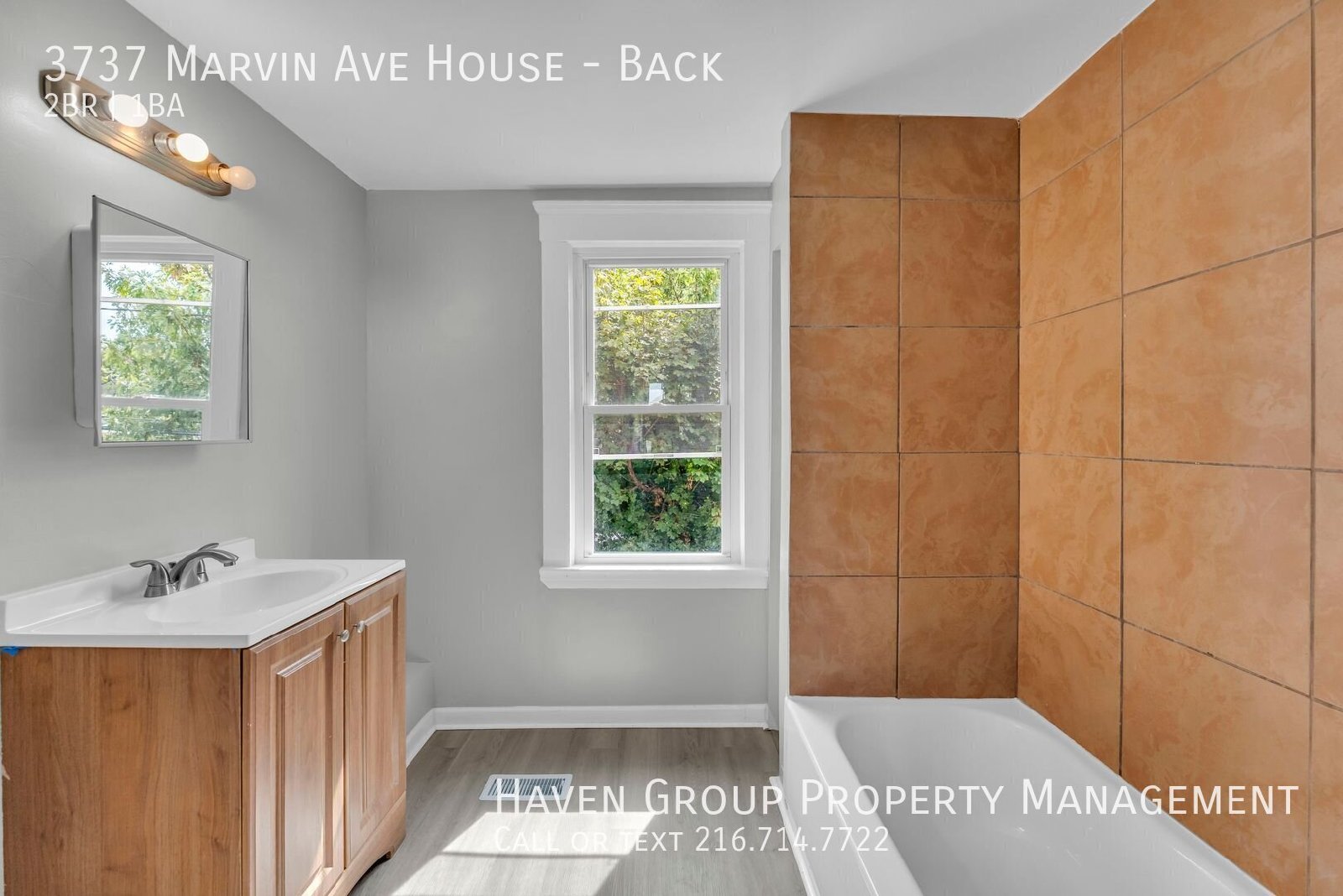 3735 (3737) Marvin Ave | Back House, Cleveland, OH 44109 - Spacious 2-bed 1-bath multi-family property image