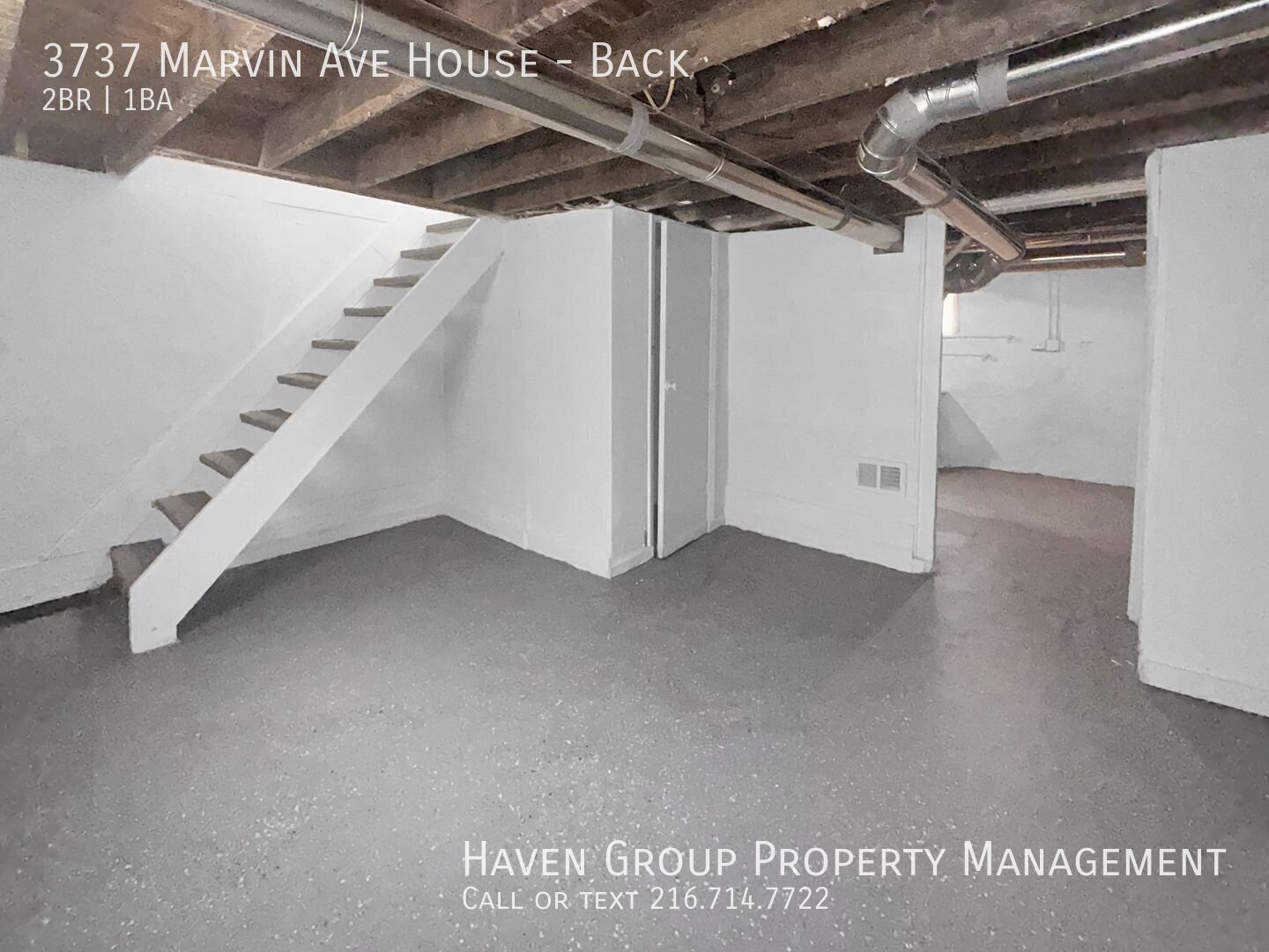3735 (3737) Marvin Ave | Back House, Cleveland, OH 44109 - Spacious 2-bed 1-bath multi-family property image