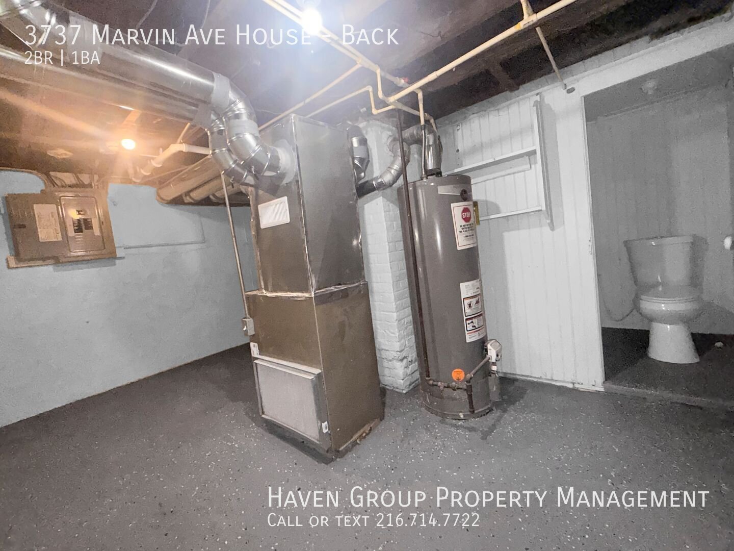 3735 (3737) Marvin Ave | Back House, Cleveland, OH 44109 - Spacious 2-bed 1-bath multi-family property image