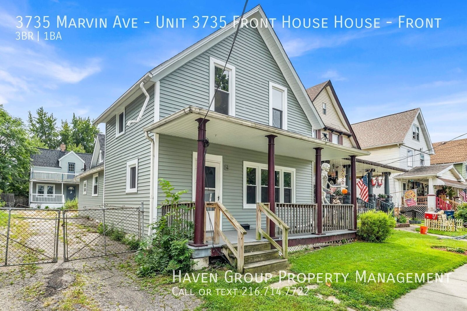 3735 Marvin Ave | Front House, Cleveland, OH 44109 - Spacious 3-bed 1-bath multi-family home! property image