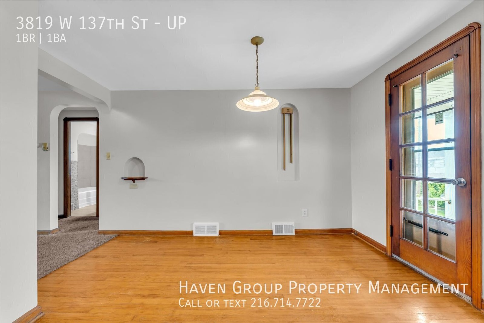 3819 W 137th St | UP, Cleveland, OH 44111 - Spacious 1-bed 1-bath multi-family home! property image